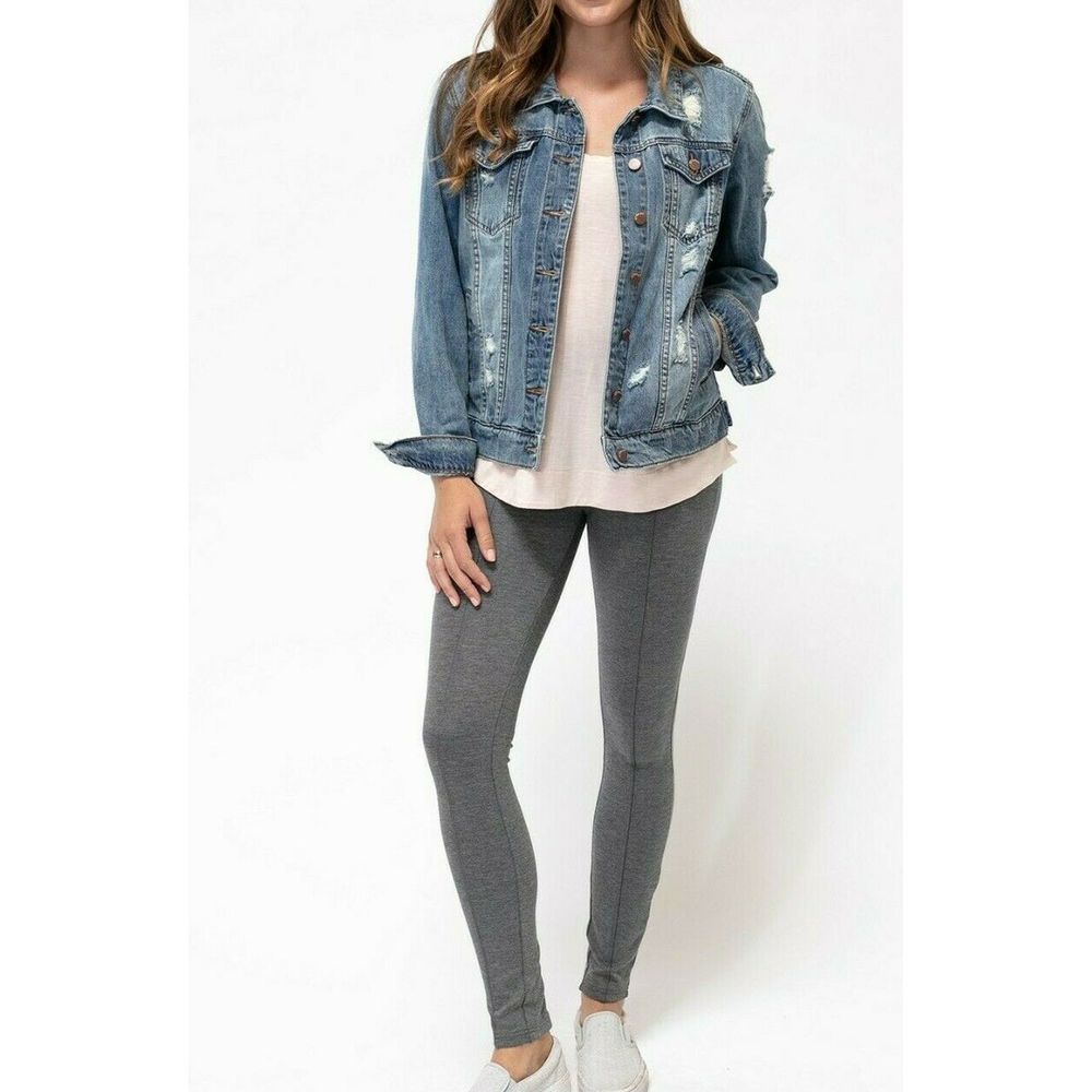 Evy’s Tree Ponte Pant Legging Heathered Charcoal XS